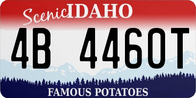 ID license plate 4B4460T