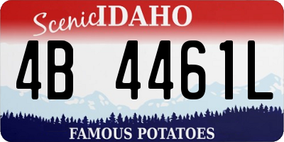 ID license plate 4B4461L