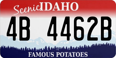 ID license plate 4B4462B