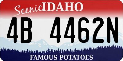 ID license plate 4B4462N