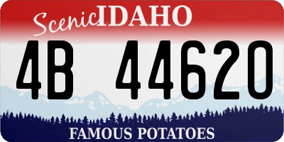 ID license plate 4B4462O
