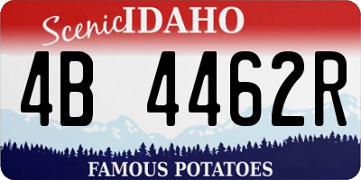 ID license plate 4B4462R