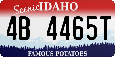 ID license plate 4B4465T
