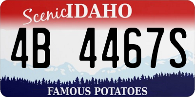 ID license plate 4B4467S