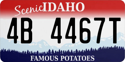 ID license plate 4B4467T