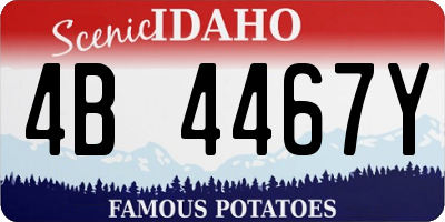 ID license plate 4B4467Y