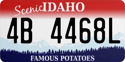 ID license plate 4B4468L