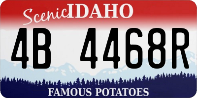 ID license plate 4B4468R