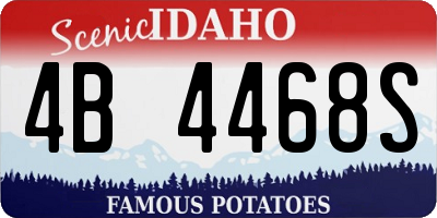 ID license plate 4B4468S