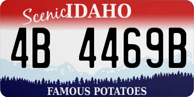 ID license plate 4B4469B