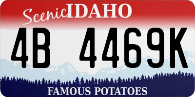 ID license plate 4B4469K