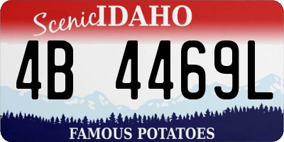 ID license plate 4B4469L