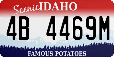 ID license plate 4B4469M