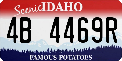 ID license plate 4B4469R