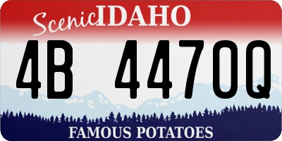 ID license plate 4B4470Q
