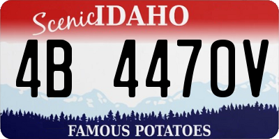ID license plate 4B4470V