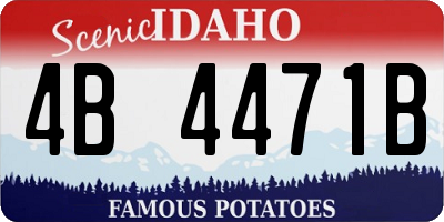 ID license plate 4B4471B