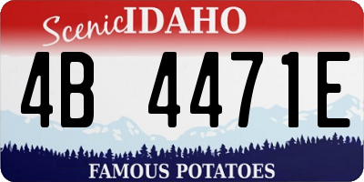 ID license plate 4B4471E