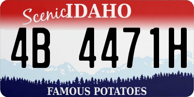 ID license plate 4B4471H