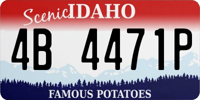 ID license plate 4B4471P