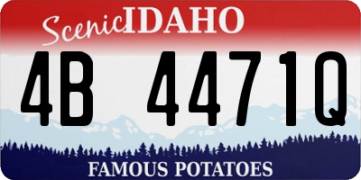 ID license plate 4B4471Q