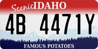 ID license plate 4B4471Y
