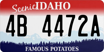 ID license plate 4B4472A