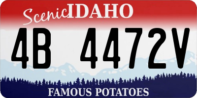 ID license plate 4B4472V