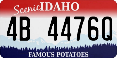 ID license plate 4B4476Q