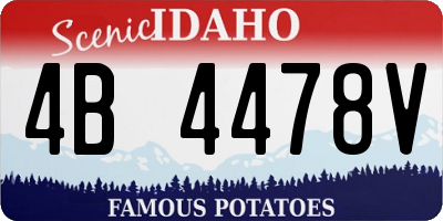ID license plate 4B4478V