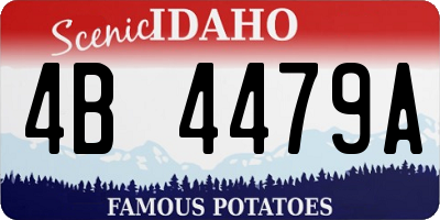 ID license plate 4B4479A