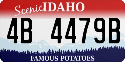 ID license plate 4B4479B