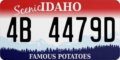 ID license plate 4B4479D