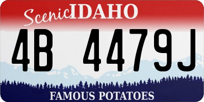 ID license plate 4B4479J