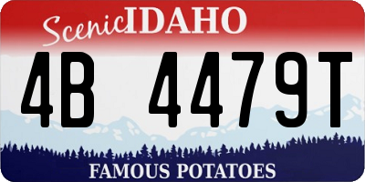 ID license plate 4B4479T