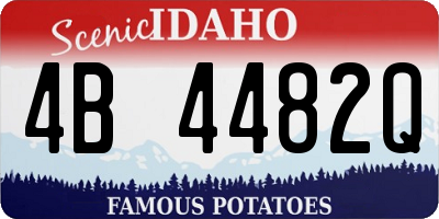 ID license plate 4B4482Q