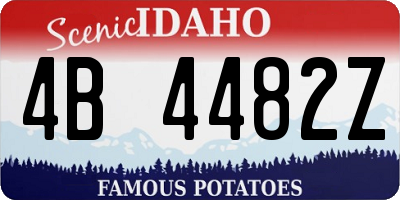 ID license plate 4B4482Z