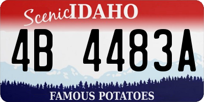 ID license plate 4B4483A