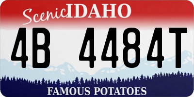 ID license plate 4B4484T