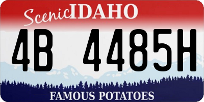 ID license plate 4B4485H