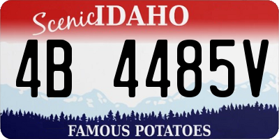 ID license plate 4B4485V
