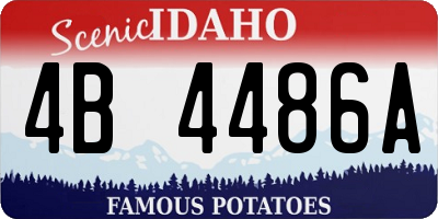 ID license plate 4B4486A