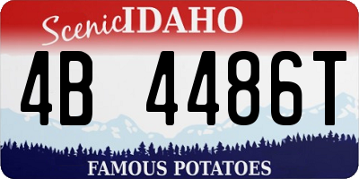 ID license plate 4B4486T
