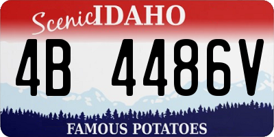 ID license plate 4B4486V