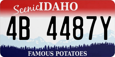 ID license plate 4B4487Y