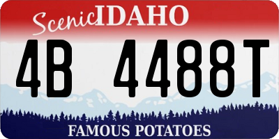 ID license plate 4B4488T