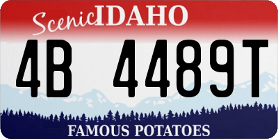 ID license plate 4B4489T