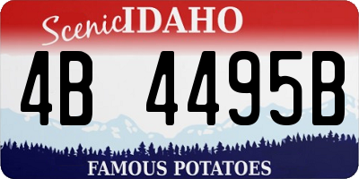 ID license plate 4B4495B
