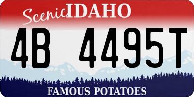 ID license plate 4B4495T