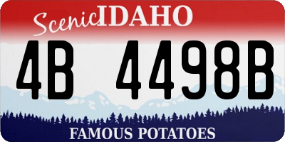 ID license plate 4B4498B